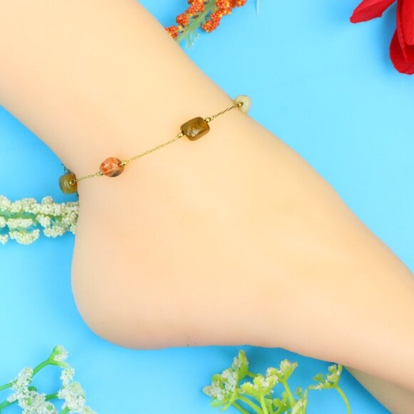 Elegant Handmade Anklet – Perfect for Women & Girls | Ideal Gift Option, DYC1619 - Picture 4 of 11